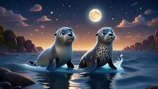 Seven Singing Seals Swim in Tune | Animal Song for Kids | Nursery Rhymes and Baby Learning