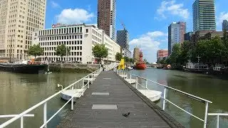 Walking in Rotterdam | City Centre #2 ⛅ | The Netherlands - 4K60