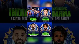 🇮🇳 Indian Stars Ruling T20I Cricket! 🔥🏏 #T20ICricket