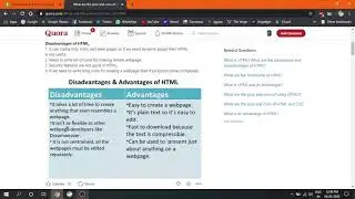 Disadvantages of HTML and XML