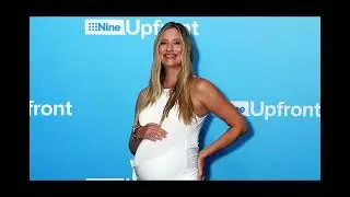Today Show reporter Renee Bargh shows off her burgeoning baby bump on the Nine Upfronts red carpet a