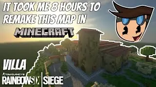 I SPENT 8 HOURS REMAKING VILLA FROM RAINBOW SIX SIEGE IN MINECRAFT 1.16! | Timelapse