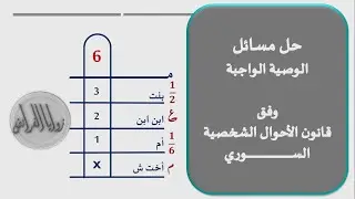 الدرس 56- حل مسائل الوصية الواجبة وفق القانون السوري