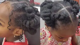 How to make cute Corkscrew tuck-in hairstyle for little girls 