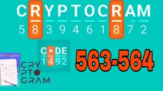 CRYPTOGRAM Word Logic Puzzles level 563 564