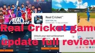 Real Cricket RE-LAUNCH Update Full review #realcricket24 #krafton 