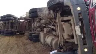 Swift Current Fire Department Responds to Semi Rollover