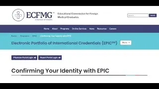 How to make an account on EPIC/ECFMG for Document Verification? | #VerificationforIreland | #Steps