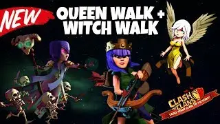 QUEEN WALK + WITCH WALK : NEW CoC TH9 SUPER STRONG ATTACK STRATEGY / CLASH OF CLANS 2017