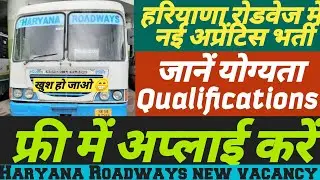 New vacancy in Haryana Roadways | | Yamunanagar depot | | Apprentice vacancy 2020 Haryana Roadways