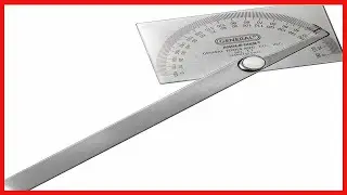 Great product -  General Tools Angle Protractor #17 Stainless Steel Square Head - Measuring Tool for