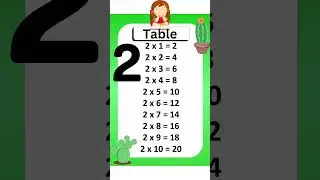 Table -'2'#table #math #learning #fun #kids #ytshorts #trending #viralshort
