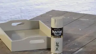 How to Spray Paint a Tea Tray