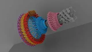 Bacterial flagellar motor, MS- and C-ring with MotAB, rod and LP-ring in CCW and CW state - movie