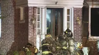 Crew Rush To Put Out House Fire In Haddon Heights, New Jersey