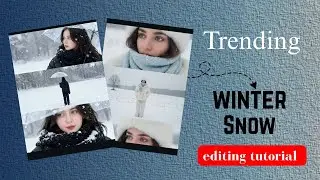 Trending winter snow Aesthetic image editing tutorial || #ai #tutorial 