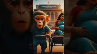 This is the heart-touching story #cartoon #kidz #monkey #sad