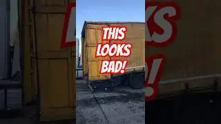 Too Heavy?! My Trailer Bent Under the Load! 🚛😱 #trucking #lkw #camion #broken
