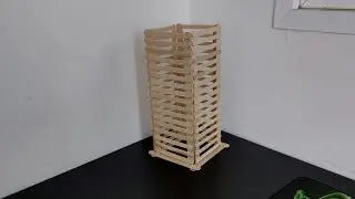 Popsicle sticks lamp shade/Icecream stick crafts