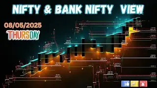 NIFTY & BANKNIFTY  VIEW   08/05/2025 വ്യാഴം .A CUSTOMIZED  STRATEGY CHART ANALYSING