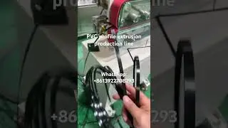 PVC profile extrusion production line #pvc #extruder