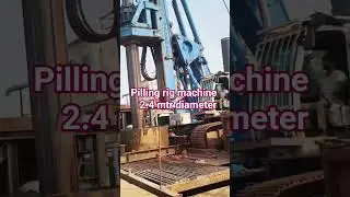 pilling rig machine heavy diametre drilling #sany #xcmg #pilling #construction #marine works