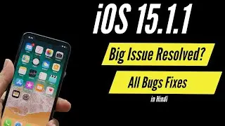 ios 15.1.1 update hindi I Major Bug Fix I TechnoaddictsIndia