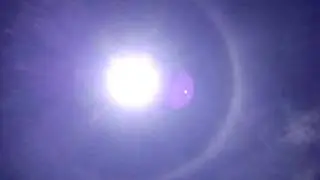 Mysterious circular cloud around the sun in Phuket - Thailand