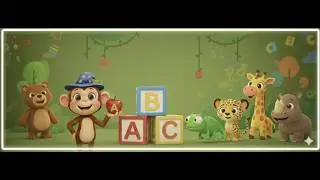 Das ABC Lied 🐒 | Alphabet lernen f&uuml;r Kinder (Deutsch)