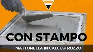 Mattonella in cemento [CON STAMPO IN SILICONE]