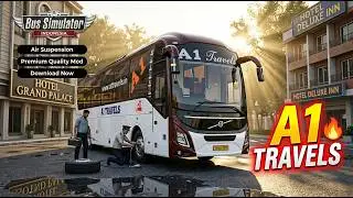 A1 TRAVELS Volvo 9600 🔥| Most Realistic & Premium | BUSSID Mod Ever! | SS Striker