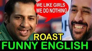 Pakistan Cricketers Funny English Interview Roast | Oye Velle