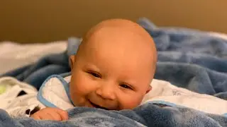 He has a voice #honestbaby #blueeyes #babynoises #baby