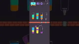 Cups game - water sort puzzle | level 47 | ⭐⭐⭐