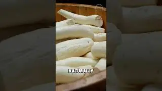 Корень маниоки, обработанный странным способом