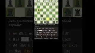 СКАНДИНАВСКАЯ ЗАЩИТА! ЗНАЙ ЭТО! #chess #шахматы