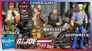 G.I Joe Classified Outback Cover Girl Shipwreck Breaker GI Joe Play Day with SuperDave