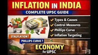 Inflation in India Explained | Types, Causes, Control Measures, Phillips Curve, Stagflation| UPSC