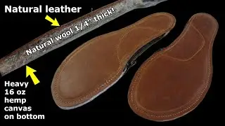 Custom Leather Orthotics with Natural Wool and Hemp!