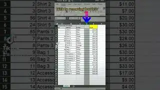 Excel tip to remove borders and horizontal lines