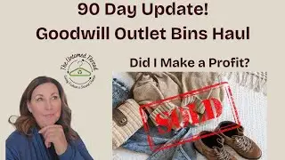 Что было продано за 90 дней из покупок в магазине Goodwill Outlet. Получила ли я прибыль?