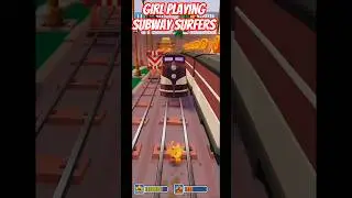 #subway Surfers | 🏃&zwj;♀️ Girl Playing Subway Surfers  Fast Run , Jump & Unlimited Fun💃🔥 #subwaysurfers