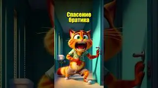 Спасение братика в нейросети #dalle3 #chatgpt #aiart #aicat #ai #cats #юмор #ии #кот #нейросеть