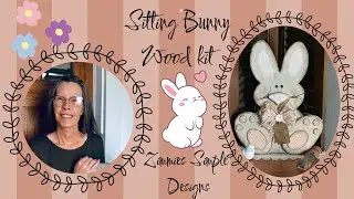 Sitting Bunny Wood kit/Easy Wood project/Easy Easter craft/Primitive Spring & Easter decor/DIY bunny