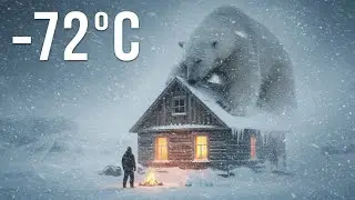 Surviving &ndash;72&deg;C ❄️ | Snow Falling All Night in My Tent