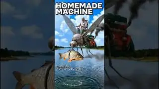 Experimental Mosquito‑Shape Fish Catcher Machine 🦟🐟 | Crazy DIY Water Gadget #entertainment #funny