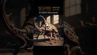 강철의 투신: 정크 아트 장수풍뎅이 (Rhino Beetle)  The Iron Rhino Beetle: Steampunk Style Animation
