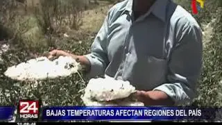 Bajas temperaturas contin&uacute;an azotando zonas altoandinas del Per&uacute;