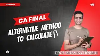 &beta; Calculation - Alternative Method | Bhavik Chokshi