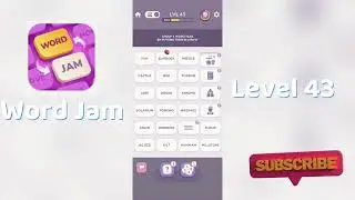 Word Jam Level 43 Walkthrough | Step-by-Step Guide 🧠 | SolutionGuruji